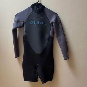 O’Neill Youth Reactor Spring Wetsuit 2mm Black Size 12 Kids Surf Swim